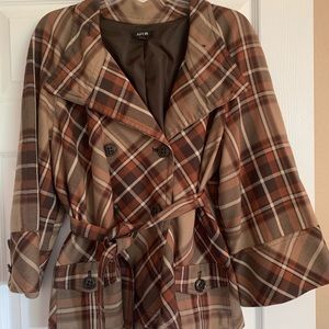 Women’s Apt 9 Plaid Belted Jacket